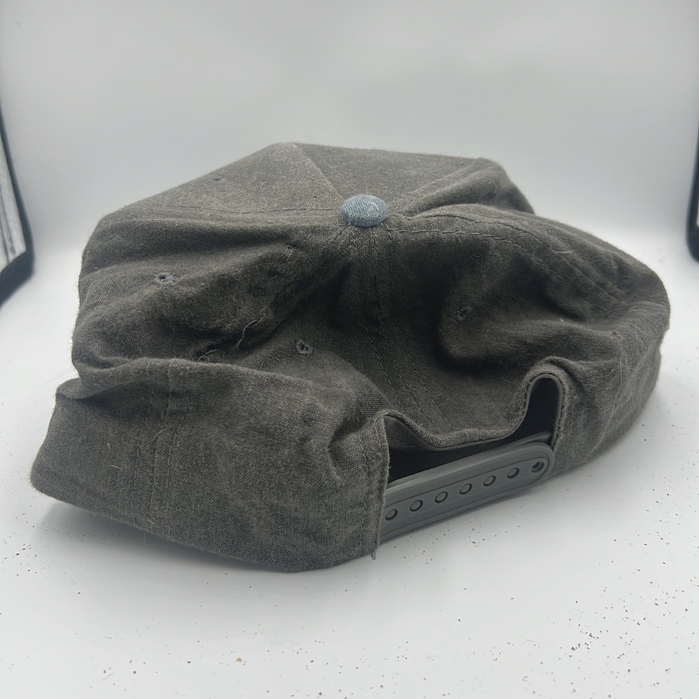 Vintage 90’s SnapBack cap, safety & shortage control logo, gray and yellow rare - Picture 3 of 5
